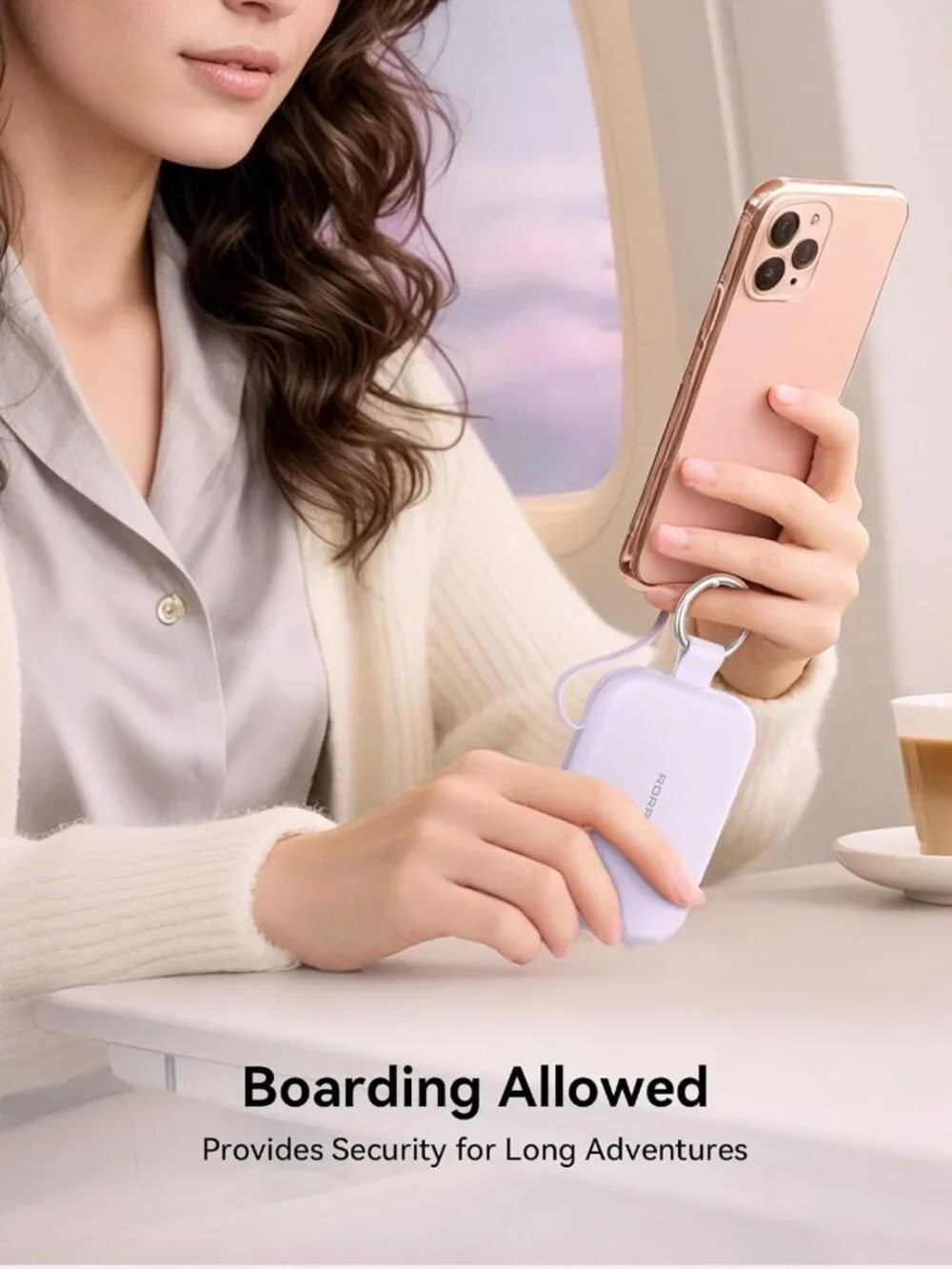 5000mAh Portable Charger Power Bank with Built-in Cables - Compact